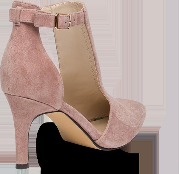and Dusty Rose suede M