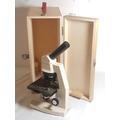 407. Wooden cased microscope 415.