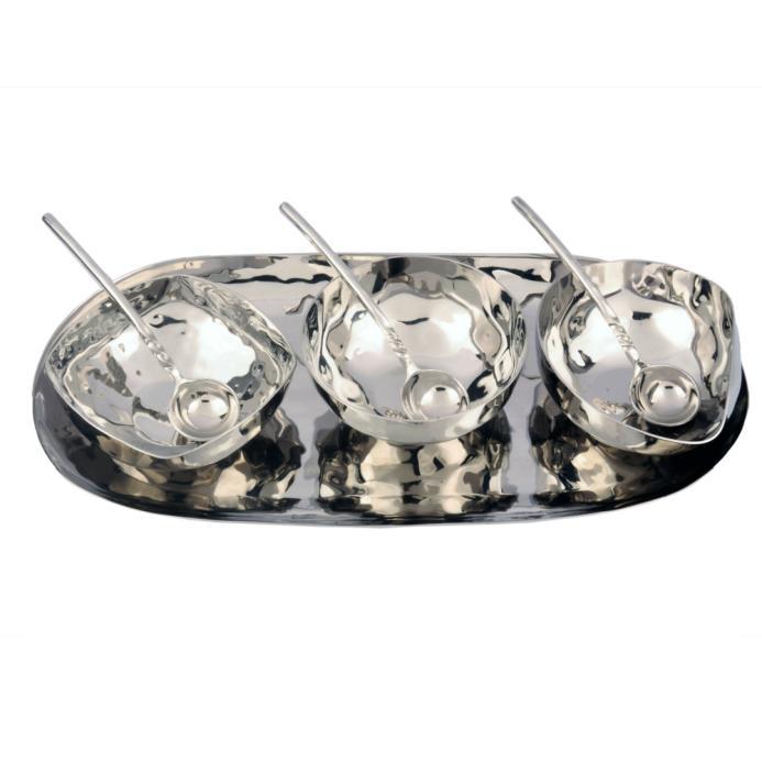 Full Polished Hammered Stainless Steel Bowls