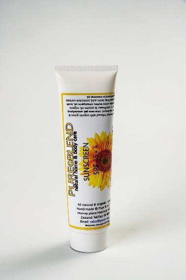 tested SPF 5 Pure Blend claimed SPF 15++, tested SPF 4