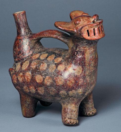 Jaguar Northern Coast, Vicús Early Intermediate Period 100 BCE 600 CE 22.5 x 10.6 x 21.7 cm Collection of Mississippi Museum of Art Gift of Sam Olden 1991.