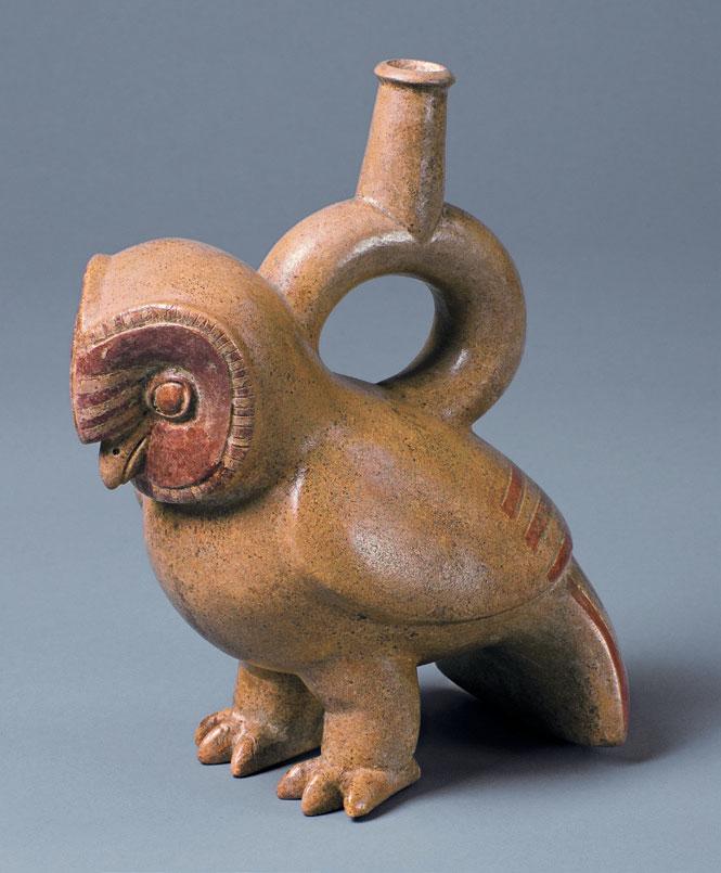 Owl Northern Coast Moche II 100 200 CE 21.4 x 9.4 x 16.2 cm Collection of Mississippi Museum of Art Gift of Sam Olden 1994.
