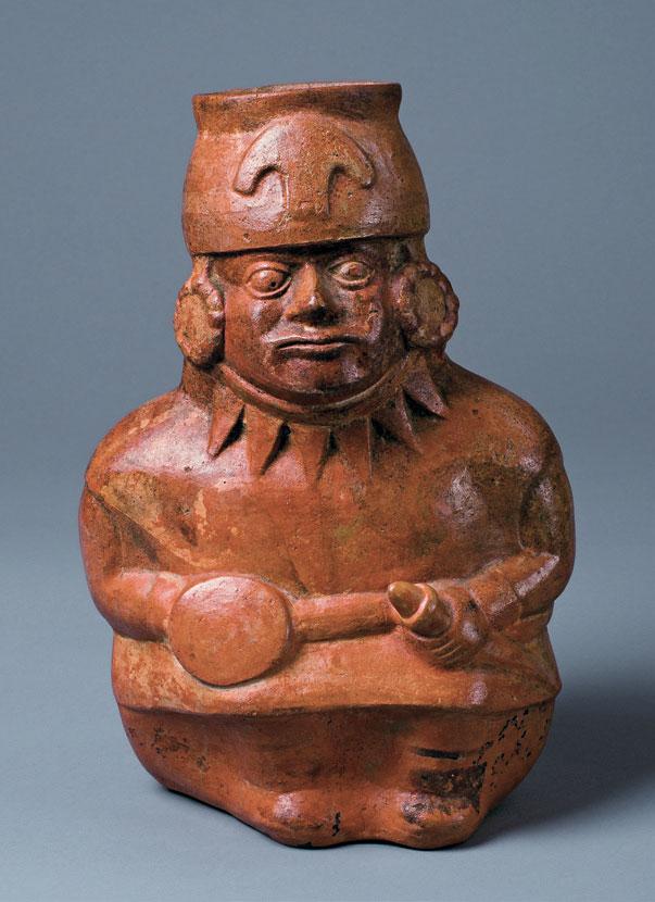 Warrior Northern Coast Moche 50 800 CE 29.4 x 18.4 x 12.7 cm Collection of Mississippi Museum of Art Gift of Sam Olden 1991.