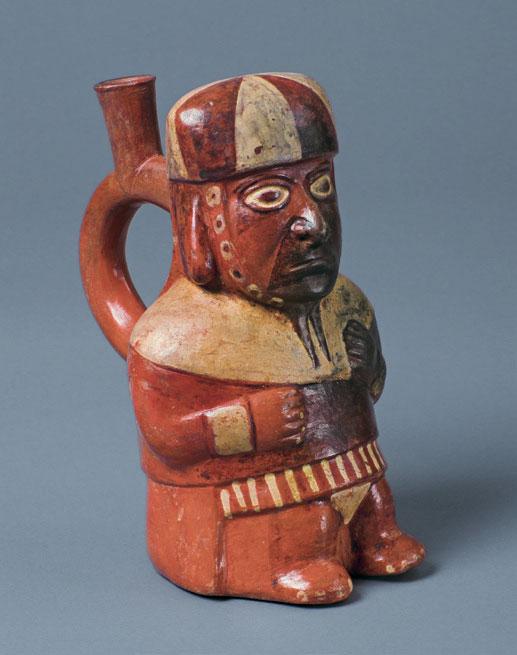 Standing Man Northern Coast Moche II 100 200 CE 19.9 x 10.7 x 15.4 cm Collection of Sam Olden Courtesy of Mississippi Museum of Art L0102.