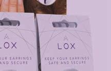 www.aloxia.com Lox locking earring backs have been tested to simulate over 50 years of daily use.
