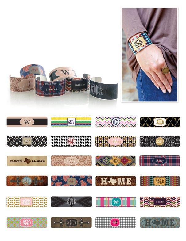 personalized C UFFS $20 Wrist candy at its best! From preppy to vintage florals and chic to southwestern, there is a pattern to match anyone s style.