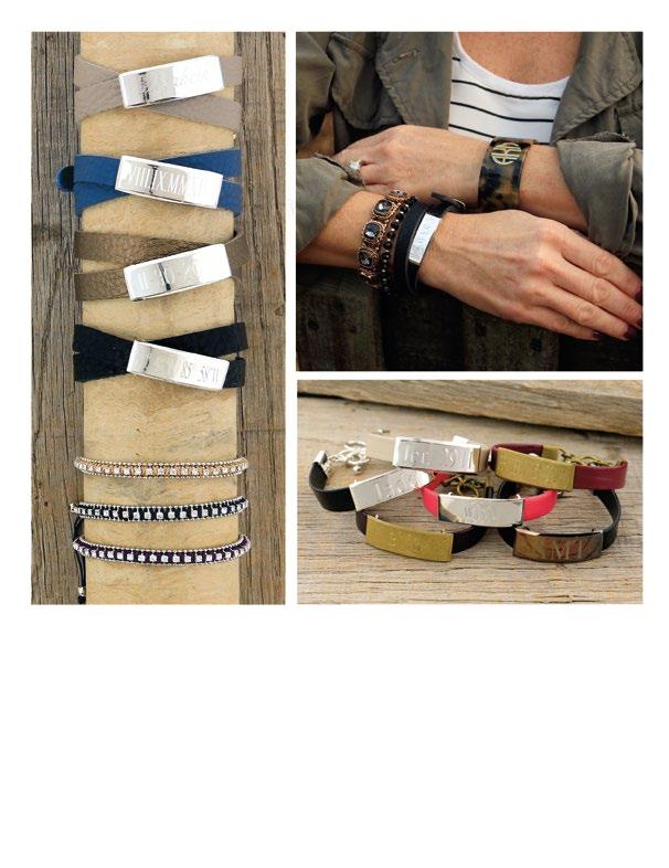 D. F. E. G. H. SLEEVE HAS NEVER BEEN MORE fun! D. JB0430-(specify color) $39 E That s a Wrap Bracelet. Genuine Leather with buckle closure.