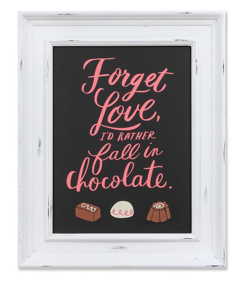 CHALK COUTURE HOLIDAY 11 8½ Forget Love B4166 $14.99 Transfer Size: 8½" 11" Pairs well with framed boards (9" 12") and Box Frame (9" 12").
