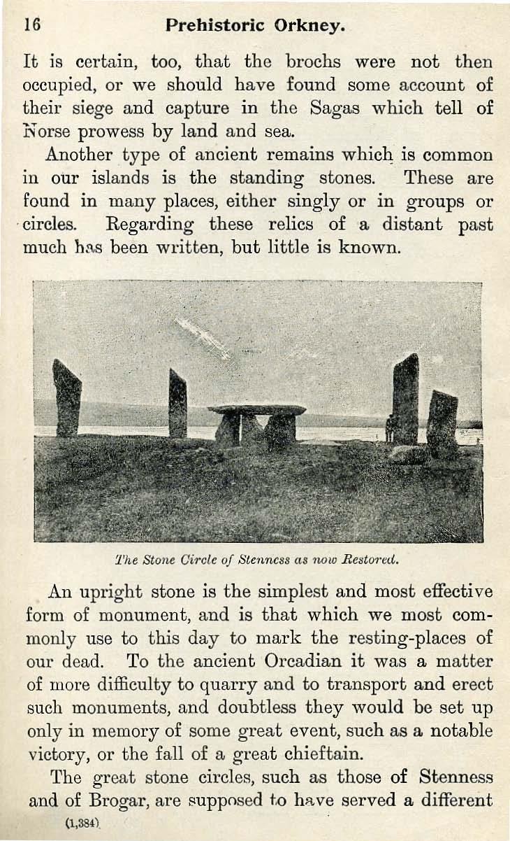 An upright stone is the simplest and most effective form of monument, and is that which we most wmmonly use to this day to mark the resting-places of our dead.