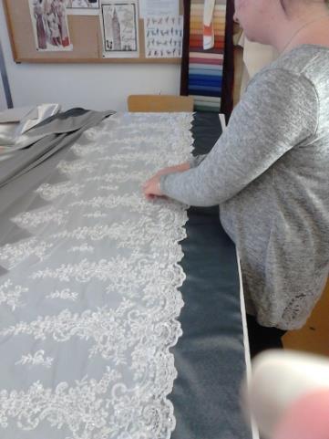 waist-strap sewing of the rump Making skirt taking