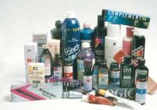 1 There are many different types of haircoloring products available.