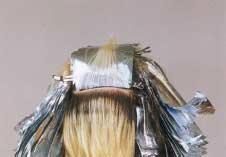 Be prepared to recite formulas you are using to the evaluators. 34 When completed there should be dual tones in the hair with the gray hair completely covered.