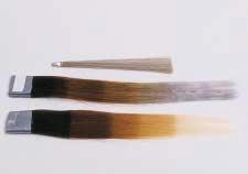 The dark strand will have a permanent cool blonde haircolor, mixed with 20 volume processing for 35