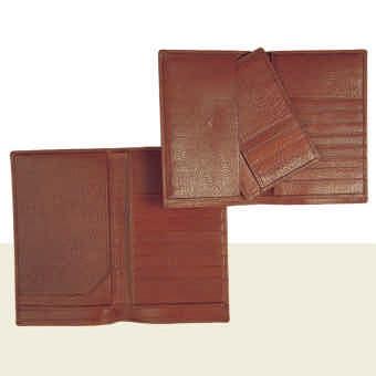 Travel wallet (large) - 8 card holders - Driving Licence/ Passport / Travel ticket holders. - 3 sections for foreign notes.