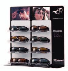you d expect Polaroid Suncovers feature Polaroid s Ultrasight lenses giving the wearer: Glare-free vision Natural colours Clear contrasts Reduced eye fatigue 100% UV400 protection Polaroid Suncovers