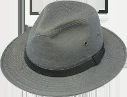 with 2 1/2 brim, eyelets on