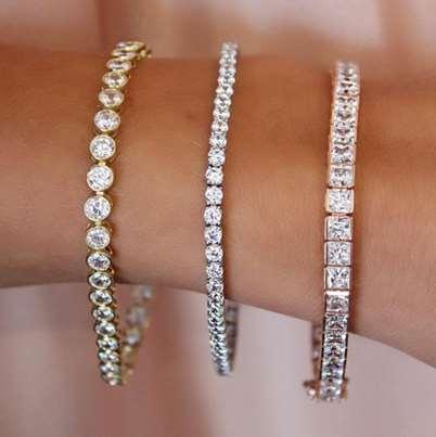 with the Princess Cut Tennis Bracelet or choose a style to