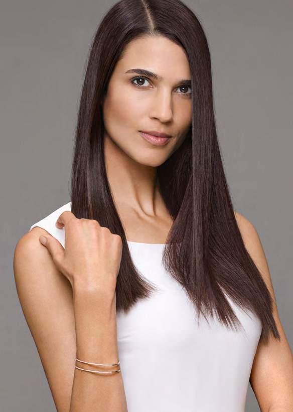 STRUCTURE + SHINE PERFECT SOLUTION FOR SHINY, PERMANENTLY STRAIGHTENED HAIR The sophisticated formula of straightening and care ingredients harmonizes the inner structure of the hair.