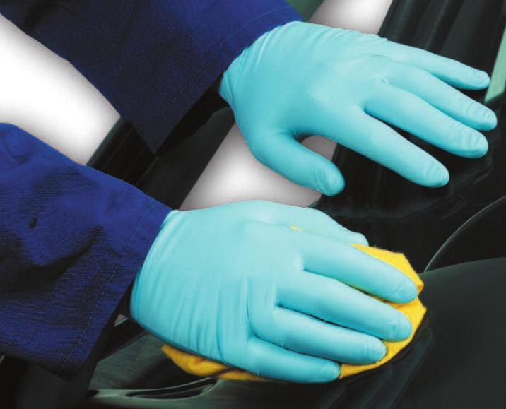 Nitra Fine Nitrile Powder Free Disposable Glove NITRILE DISPOSABLE Strength: Synthetic rubber offers better puncture and abrasion resistance than natural rubber or vinyl.