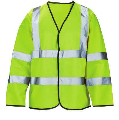 S 6XL 1906Y (Yellow) 1906O (Orange) High Vis Yellow/Orange Coat 200D Polyester PU coated fabric with 180g quilt lining and fl eece lined collar Concealed