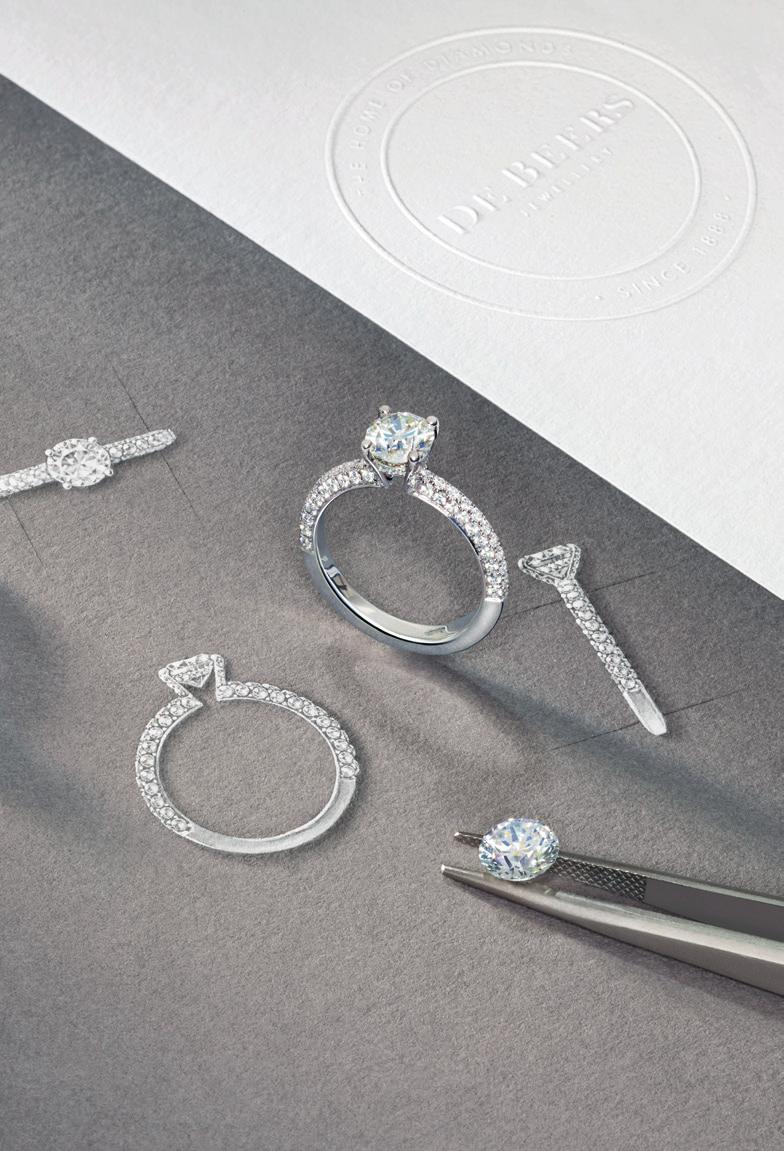 THE DE BEERS DIFFERENCE Each diamond is individually hand-selected by eye to ensure it is incomparably beautiful At De Beers Diamond Jewellers, we believe the true beauty of a diamond can only be