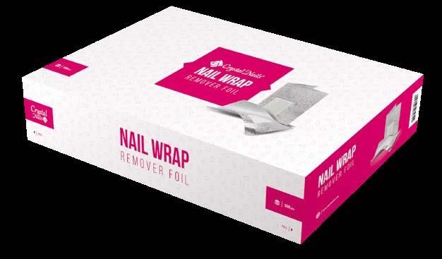 OTHER CRYSTAL NAILS NOVELTIES NAIL WRAP REMOVER FOIL 500PCS MORE ECONOMICAL The bigger version of our beloved Nail Wrap