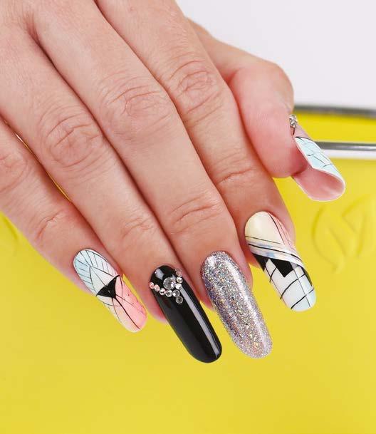 Your clients become the stars of the festivals if you decorate their nails with products from the