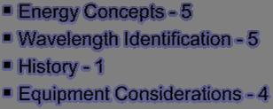 Optical Principles - 6 Energy Concepts - 5 Wavelength