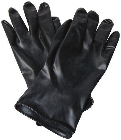 CHEMICAL-RESISTANT GLOVES B131 SSG North Butyl Unsupported Gloves Butyl offers the highest permeation resistance to gas or water vapor, and is ideal for use in ketones (MEK, MIBK, acetone), esters