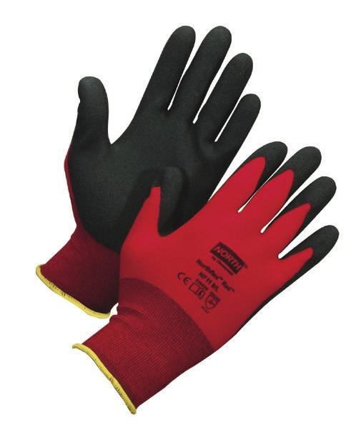 IMPACT PROTECTION Honeywell Rig Dog Impact-Resistant Gloves TPR impact-resistant patches cover areas vulnerable to injury Cut and sewn construction, with spandex panels for added stretch, comfort and