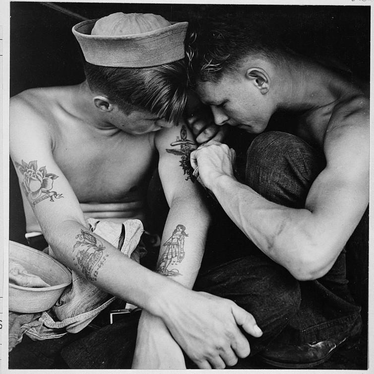 WINS86/Shutterstock Sailors adopted the custom of tattooing from the cultures they visited.