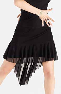 Skirt with mesh