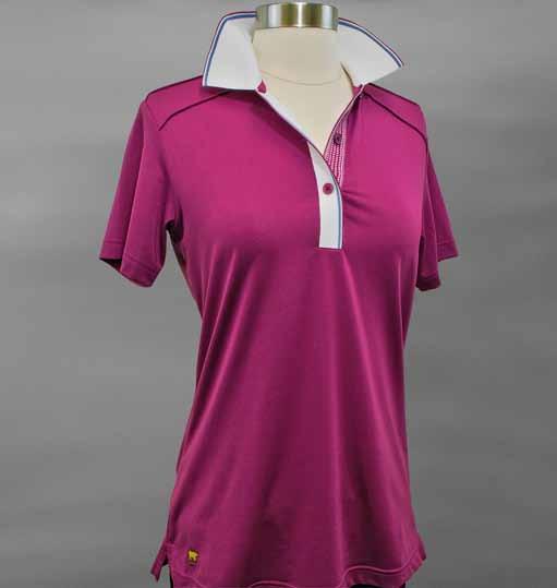 121370 Chloe Stripe Polo Jack Nicklaus Performance 18 shirt is made of the finest fabric incorporating UV protection and Coolplus