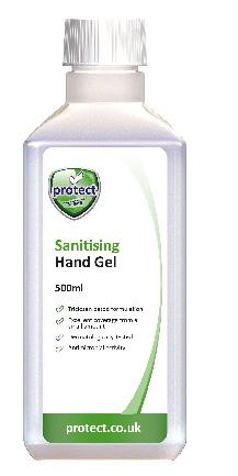 Personal Care Sanitising Hand Gel 50 ml 100 ml 500 ml Kills 99.9% bacteria 70% Alcohol formula with extra added active ingredients Proven to be effective against MRSA and E.