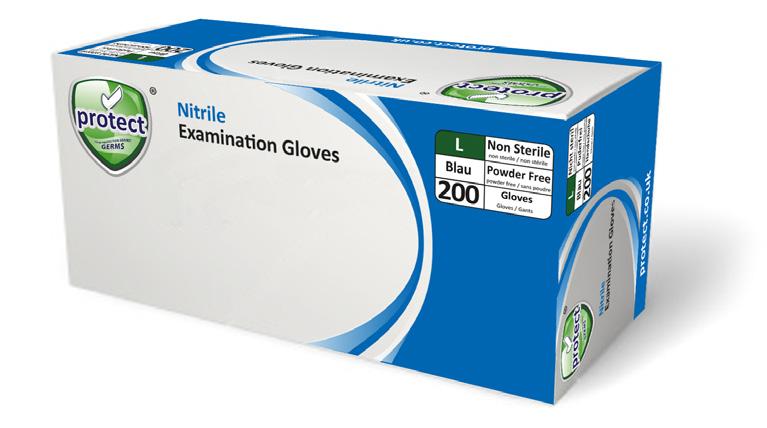 Examination Gloves Nitrile Examination Gloves Non-sterile Powder free Our main range of latex-free gloves to minimise the transmission of pathogens.