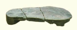 Above: The upper part of the Romano- British wooden shoe recovered from the well at Empingham.