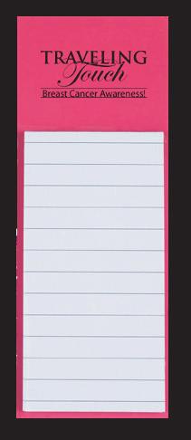 #216 MAGNETIC NOTE PAD Stick To Fridge Or Filing Cabinet Magnet On Backside 30 Lined Pages COLORS AVAILABLE: Black, Blue, Fuchsia, Lime Green, Red or White.