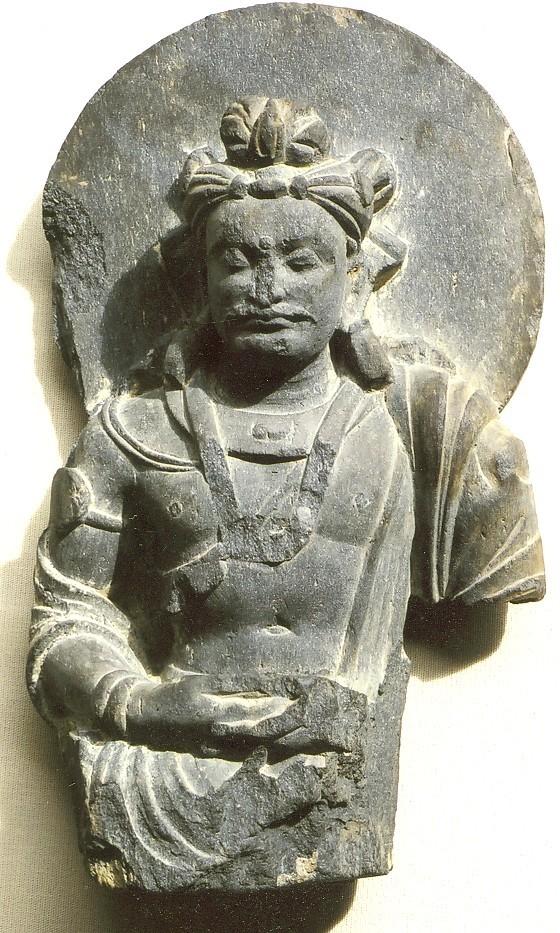 Sculpture 2006.1270 Bodhisattva figure Schist / hand-carved Afghanistan / c. 4th C.