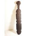 Antique wooden tribal weapon with traditional