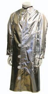 Protect yourself with greater visibility reflective striping aluminized coats, hoods and leggings.
