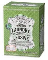 E Liquid Laundry Detergents Our ultra concentrated, 1 oz. per load, J.R. Watkins Natural Liquid Laundry Detergents uses less than half the plastic of a standard 100 oz.