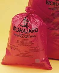 Biohazard Disposal Bags Super Strength Extra Thick, Extra Strong High Temperature Bags Reduce Autoclave Time Protect against dangerous tears and leaks with extra strong, high impact polypropylene