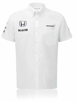 06 07 06 McLAREN HONDA Official Team Management Shirt Male This pure white