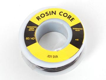 Solder You will want rosin core, 60/40 solder. Good solder is a good thing.