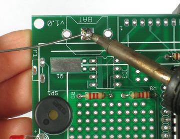 Now we will solder up the real time clock (RTC) circuit.