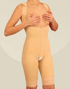 3007E-2 (black) GIRDLE WITH ABDOMINAL EXTENSION ABOVE THE KNEE AND EXTENDED BACK