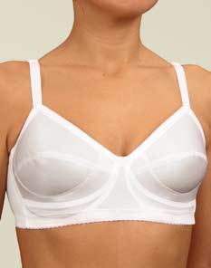 POST-OPERATIVE GARMENTS FOR BREAST SURGERY Manufactured from an elastic fabric with stiff reinforcement to ensure pressure in areas where scarring normally takes place.