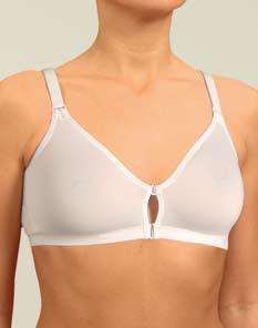 POST-OPERATIVE GARMENTS FOR BREAST SURGERY This soft micro fibre bra has a very comfortable design with its wide cups and back strap for optimal