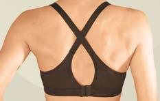 This seamless sports bra, containing micro fibre, has moulded, double-layer cups.
