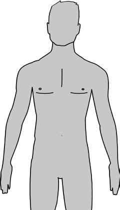 MALE COLLECTION SIZE MAXIMUM CHEST CIRCUMFERENCE WAIST CIRCUMFERENCE CM IN.